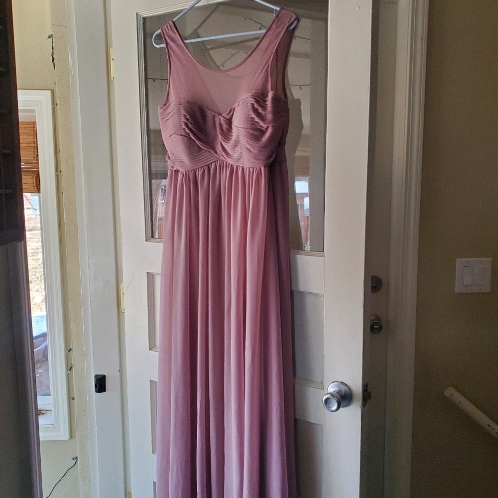 Mauve bridesmaid dress